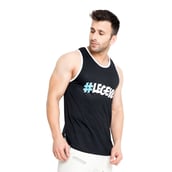 3 - Aesthetic Bodies Men's LongLine Stringer,  Black  XS 