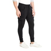 4 - Aesthetic Bodies Men's Side Pocket Jogger, Black Small