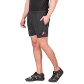 2 - Fitinc N S Lycra Shorts with Both Side Safety Zippered Pockets,  Small  Gray 