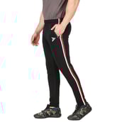 2 - Fitinc Track Pant with Two Side Zipper Pockets, Black Small