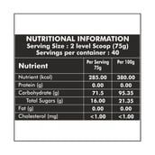 supplementfact - Bigg Nutrition Carbs Blend, 11 lb Orange + Shaker Free
