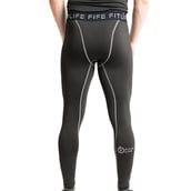 1 - Fitup Life Solid Men Tights Compression,  Black  Small 