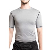 2 - Fitup Life Gym Wear Men Compression Half Sleeve,  Grey  Medium 