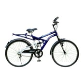 Atlas Duroshox Bicycle 20 Inch, Black With Blue