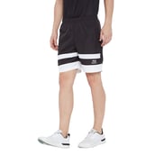 1 - Masch Mens Regular Fit Polyester Shorts (MSSH 0618 CS 321 BW),  Medium  Black and White 