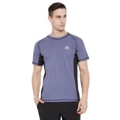 1 - Masch Mens Regular Fit Polyester Active T Shirt (MSTS 0618 HSCS GRNDL FLOCK BLUB),  Blue  Medium 