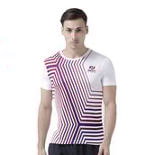 1 - Masch Mens Regular Fit Polyester Active T Shirt (MSTS 0619 HSP INFSL WHT),  White  Medium 