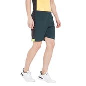 3 - Masch Mens Regular Fit Polyester Shorts (MSSH 0618 CS NEONHP BTLGRB),  Small  Bottle Green 