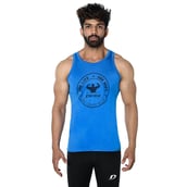 1 - Decisive Fintess Gym Vest Tank Top,  Blue  XXL 