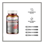 2 - TrueBasics Astaxanthin with 4mg AstaReal OP,  60 capsules 