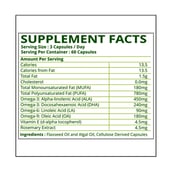 supplement - Simply Nutra Omega 3 + DHA,  60 capsules 