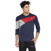 1 - Campus Sutra Solid Men Round or Crew T Shirt,  Blue  XL 