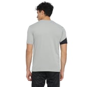 2 - Campus Sutra Solid Men Round or Crew Half Sleeve T Shirt, Grey Large