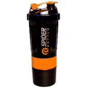2 - Gym Brute Spider Gym Shaker Bottle, Orange 500 ml