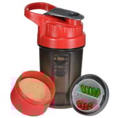 Greenbee Protein Shaker,  Black and Red  450 ml 