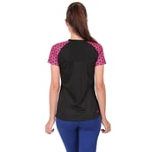 4 - Vector X Printed Women's Round Neck T Shirt  (VTDF 005),  Black  XL 