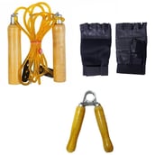 2 - Body Maxx New 10 KG Steel Weight Plate Home Gym Set + 14 Dumbbell Rod + 3 FT CURL Rod + 5 FT Plain Rod (20 MM) + Skipping Rope