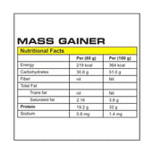 supplement - Protein Scoop Mass Gainer, 6.6 lb Vanilla