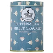 Monsoon Harvest Buttermilk and Millet Crackers, Roasted Garlic 100 g