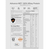 Supplement - MyFitFuel Advance MFF 100% Whey Protein,  11 lb  Mango Alphonso 