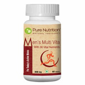 4 - Pure Nutrition Men's Wellness Kit (Men's Multivitamin, Vitamin C and Garlic Oil Capsules),  3 Piece(s)/Pack  with Free Hand Sanitizer 