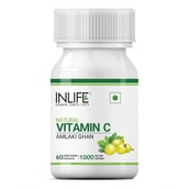 1 - INLIFE Natural Vitamin C Amla Extract for Immunity(1000mg), 60 capsules Unflavoured
