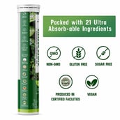 highlights - Azani Active Nutrition Super Greens, 15 tablet(s) Green Lime (Pack of 3)