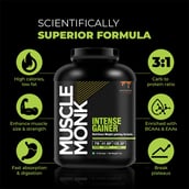 7 - Muscle Monk Intense Mass Gainer, 6.6 lb Royal Chocolate