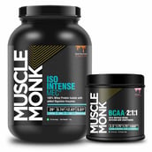 1 - Muscle Monk Combo of ISO Intense MEC with BCAA 2:1:1 (Watermelon, 300g, 30 Servings), 2.2 lb Royal Chocolate