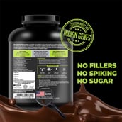 back - Muscle Monk Intense Mass Gainer with Creatine Monohydrate 100g Unflavoured, 6.6 lb Royal Chocolate