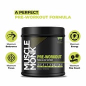 6 - Muscle Monk Intense Mass Gainer with Pre-Workout Green Apple, 30 Servings, 300g, 6.6 lb Royal Chocolate