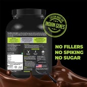 back - Muscle Monk Intense Mass Gainer with L Glutamine 100g Unflavoured, 2.2 lb Royal Chocolate
