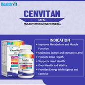 indication - Healthvit Cenvitan Men, 60 tablet(s) Unflavoured