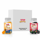 1 - Top Gummy Kids Daily Nutrition Gummies Combo (Multivitamins for Kids + Vitamin C, Zinc), Orange & Strawberry 2 Piece(s)/Pack