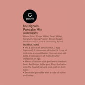 ingredients - GrowFit Multigrain Pancake Mix, Dark Chocolate 250 g