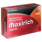 1 - Cipla Maxirich, 30 softgels Unflavoured
