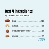 ingredients - The Whole Truth Vegan Energy Bars, 6 bar(s) Almond Choco Fudge