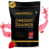 1 - Nakpro Gold Weight Gainer,  2.2 lb  Strawberry (Pack of 3) 