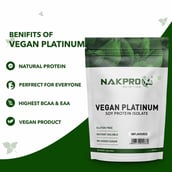 5 - Nakpro Vegan Platinum Soy Protein Isolate, 2.2 lb Unflavoured (Pack of 2)
