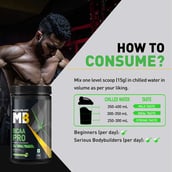8 - MuscleBlaze BCAA Pro, 0.99 lb 30 Servings Green Apple