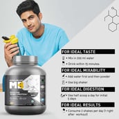 2 - MuscleBlaze Biozyme Whey Protein Powder, 4.4 lb Kesar Kulfi