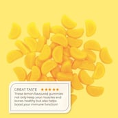 6 - Nutriburst Healthy Muscles & Bones, 30 gummies Lemon