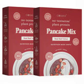 1 - Cosmix No Nonsense Plant Protein Pancake Mix, Real Red Velvet (Pack of 2) 200 g