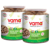 1 - Vama Soya Mini Chunks,  Enriched with Protein & Fibre Pack of 2  250 g 