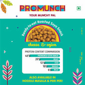 4 - Promunch Roasted Soya Snack, Cheese & Onion Pack of 2 150 g