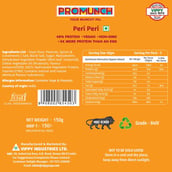 6 - Promunch Roasted Soya Snack, Cheese & Onion + Peri Peri Combo 150 g