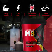 2 - MuscleBlaze Super Gainer Black OP,  11 lb  Chocolate 