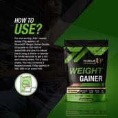 8 - MuscleXP Weight Gainer with Digestive Enzymes,  2.2 lb  Double Chocolate Pack of 2 