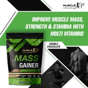 6 - MuscleXP Mass Gainer, 2.2 lb Double Chocolate+Shaker