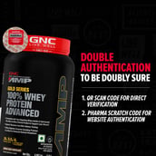 8 - GNC Amp Gold Series 100% Whey Protein Advanced,  2 lb  Double Rich Chocolate 